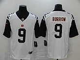 Men's Cincinnati Bengals #9 Joe Burrow White 2020 Color Rush Stitched NFL Nike Limited Jersey,baseball caps,new era cap wholesale,wholesale hats